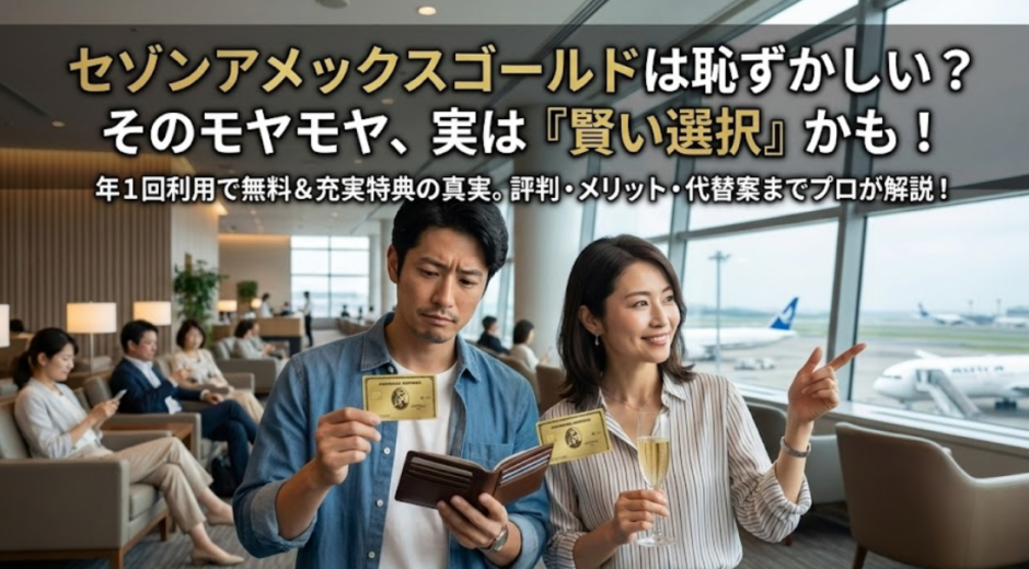 セゾンアメックスゴールドが恥ずかしいのは誤解？知恵袋の評判と実際の価値